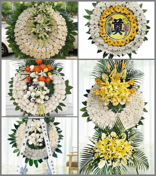 广东韶关市南雄市珠玑镇南山村花圈速递